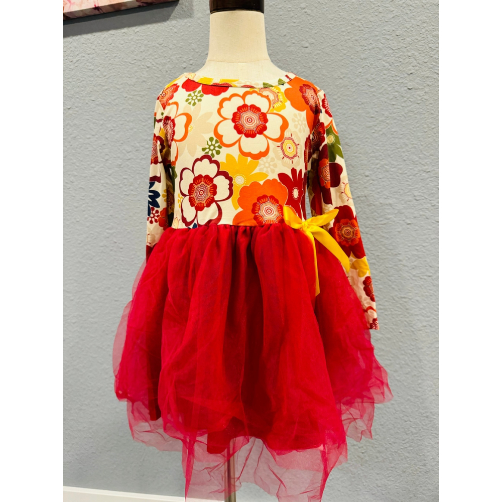 Wellington Designs Retro Floral Tulle Dress, Sz 5/6 NWT - Picture 3 of 10